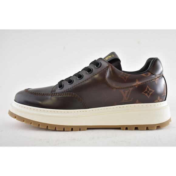 Louis Vuitton LV x NBA Abbesses Derby Ebony Brown Monogram Sneaker UK 9 US 10 11 - Picture 13 of 16